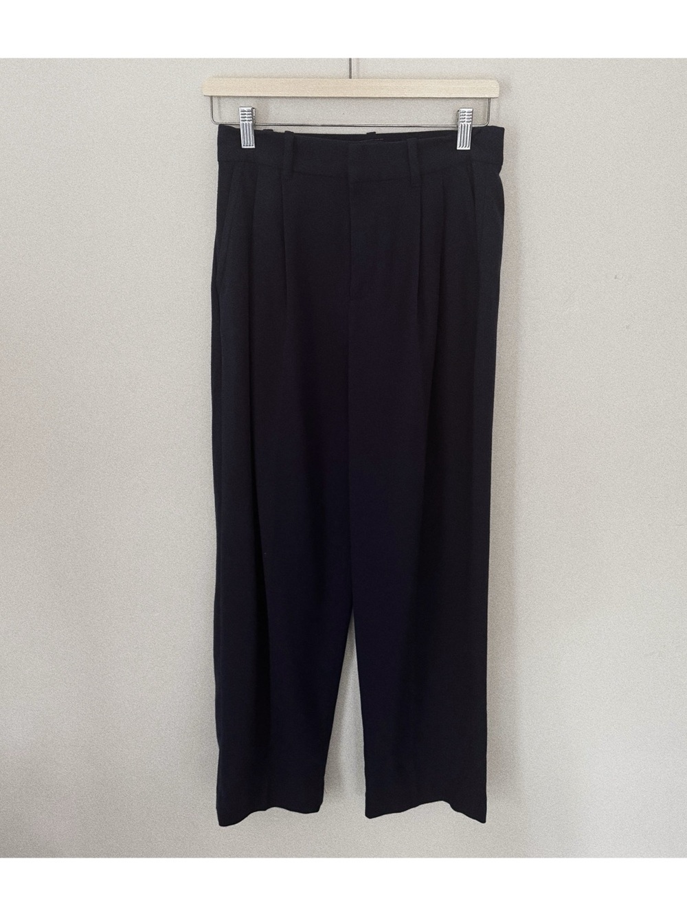 gap 365 high rise brushed twill taper ankle trousers